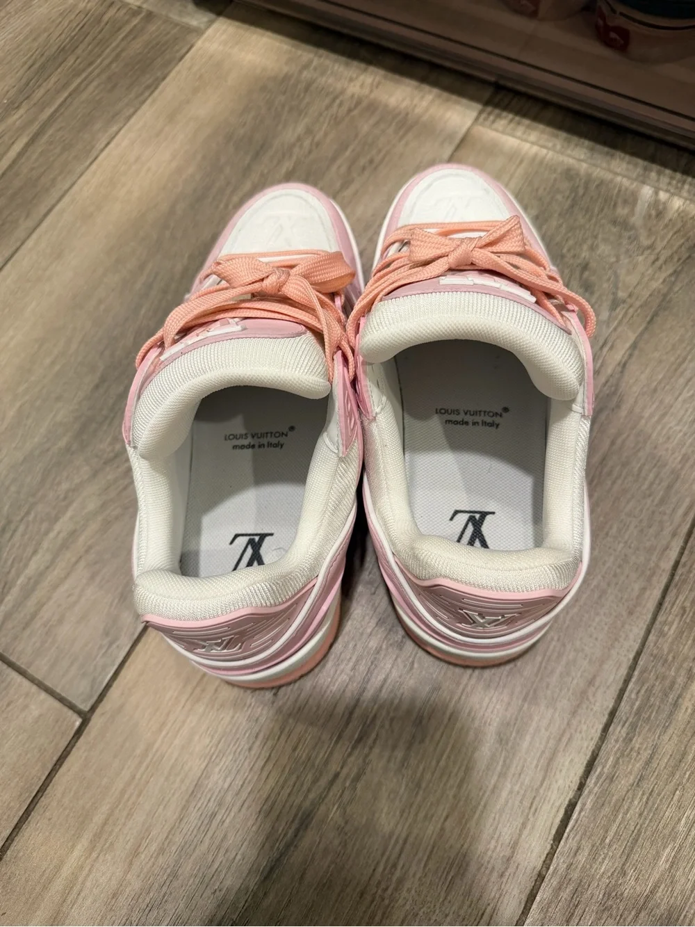 Louis Vuitton Pink Trainer Sneakers
